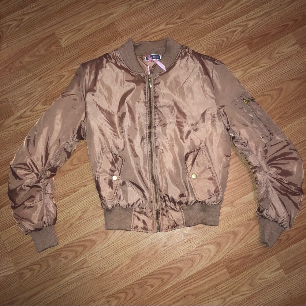 NWT Rose Gold Puffer Jacket